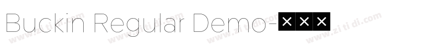 Buckin Regular Demo字体转换